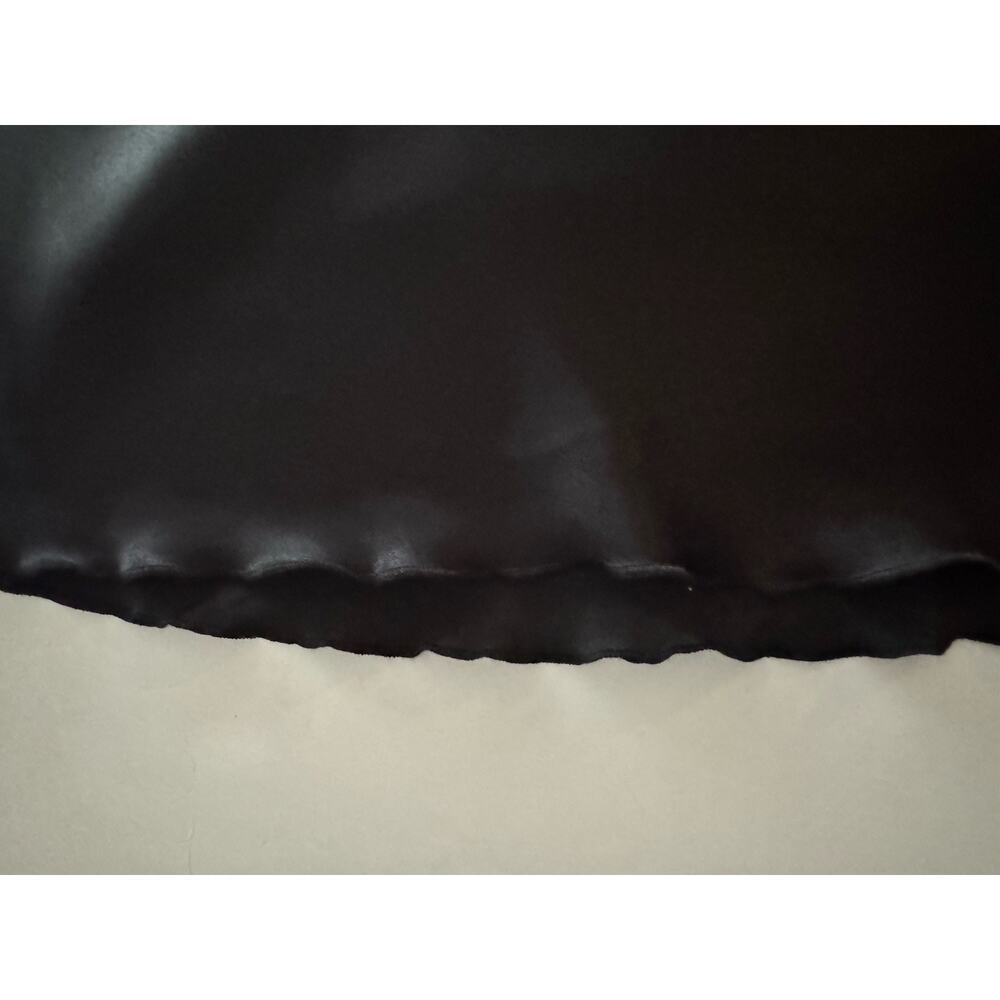 BEBE Black Satin‎ Cowl Neck Slip Mini Dress Women’s Large Y2K New - Picture 10 of 13